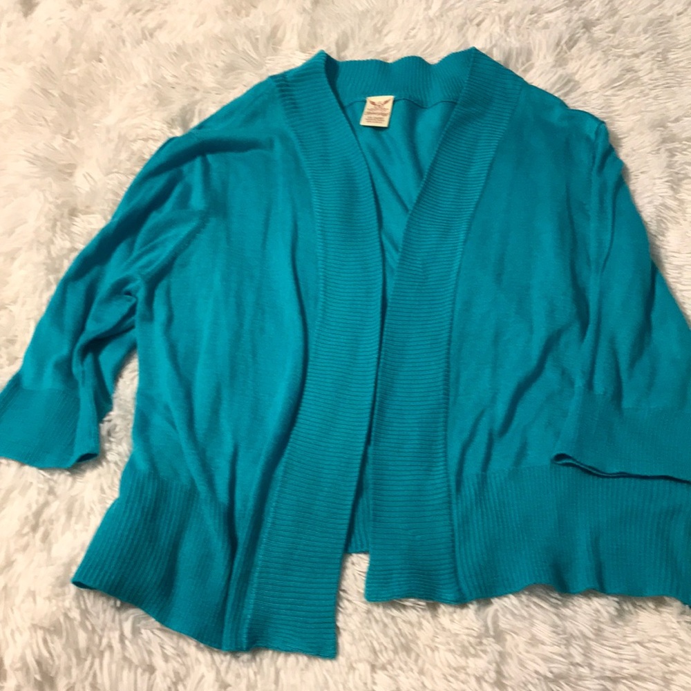 Soft Teal Cardigan